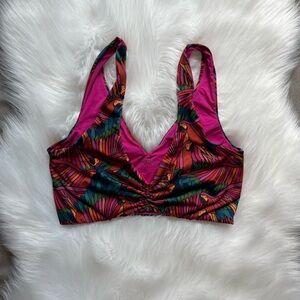 Nicole Byer x Kitty and Vibe Parrot Print Bikini Top Size D